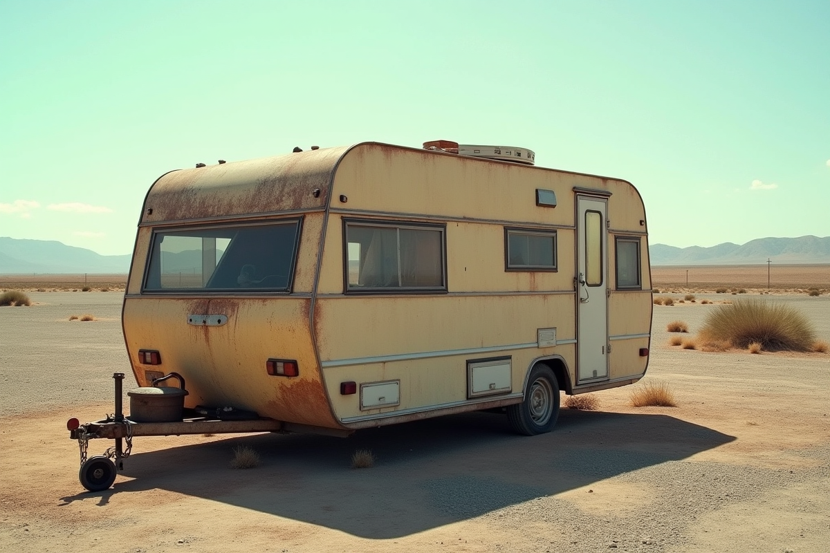 caravane vieillissante